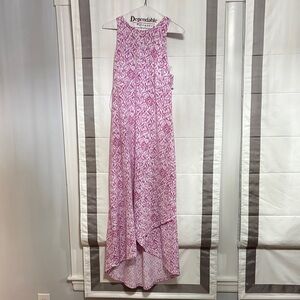 Tommy Bahama Maxi Dress Pink w tassel small new Jasmina jungle jewels